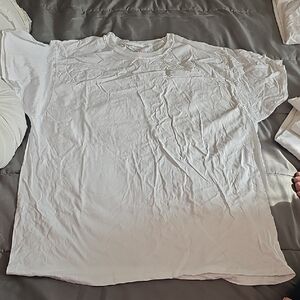 Hanes White Short Sleeve Tee